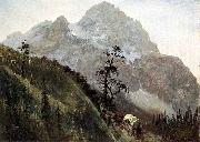 Albert Bierstadt Western_Trail_the_Rockies oil painting reproduction